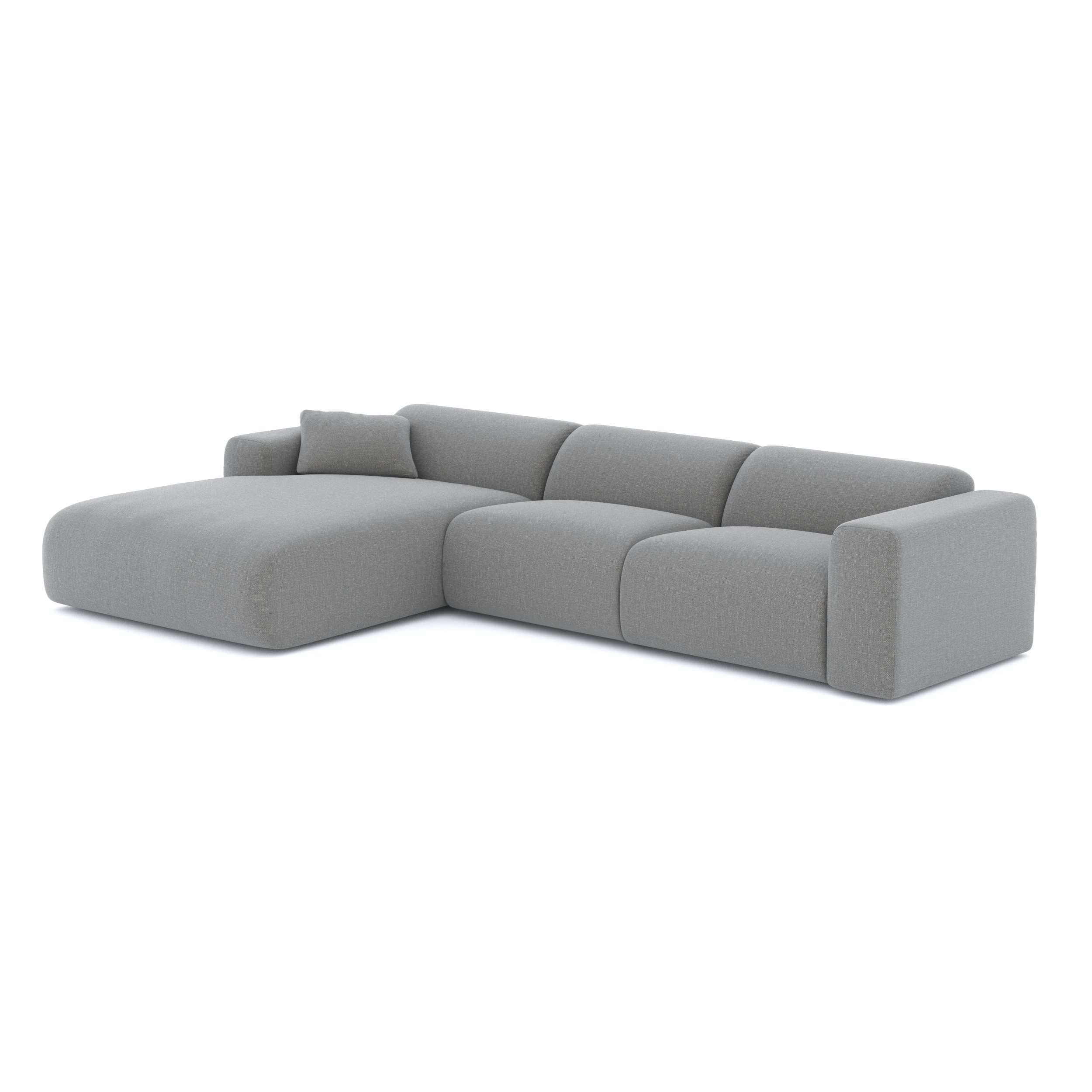 Sia Home Myra canapé angle gauche gris clair 5 places