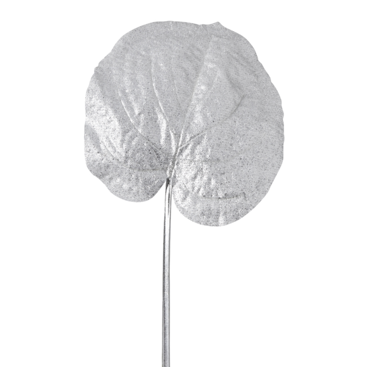 Sia Home Feuillages artificiels Alocasia métallique feuille argentée 58 cm