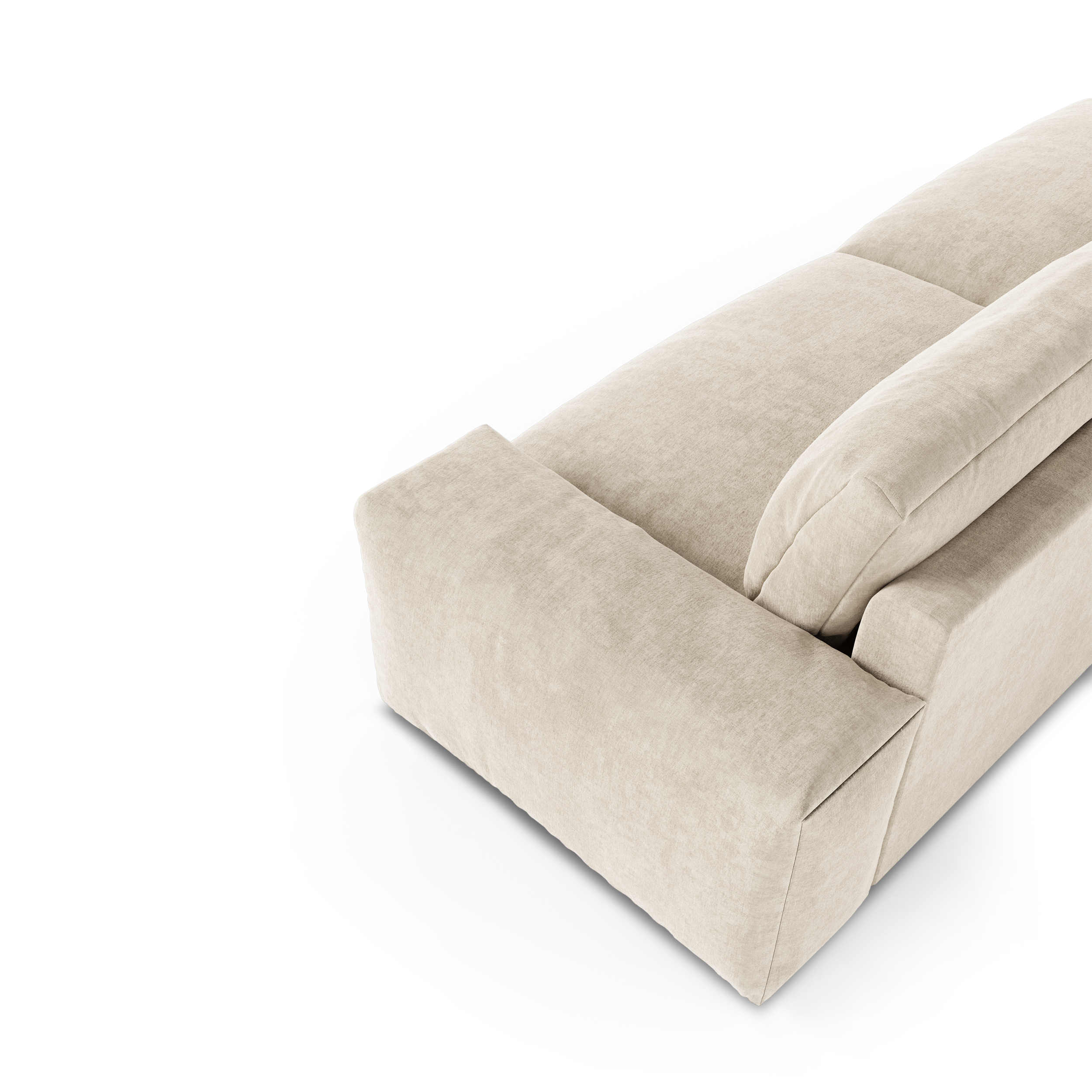Sia Home Bliss Canapé Droit Crème Confort Généreux