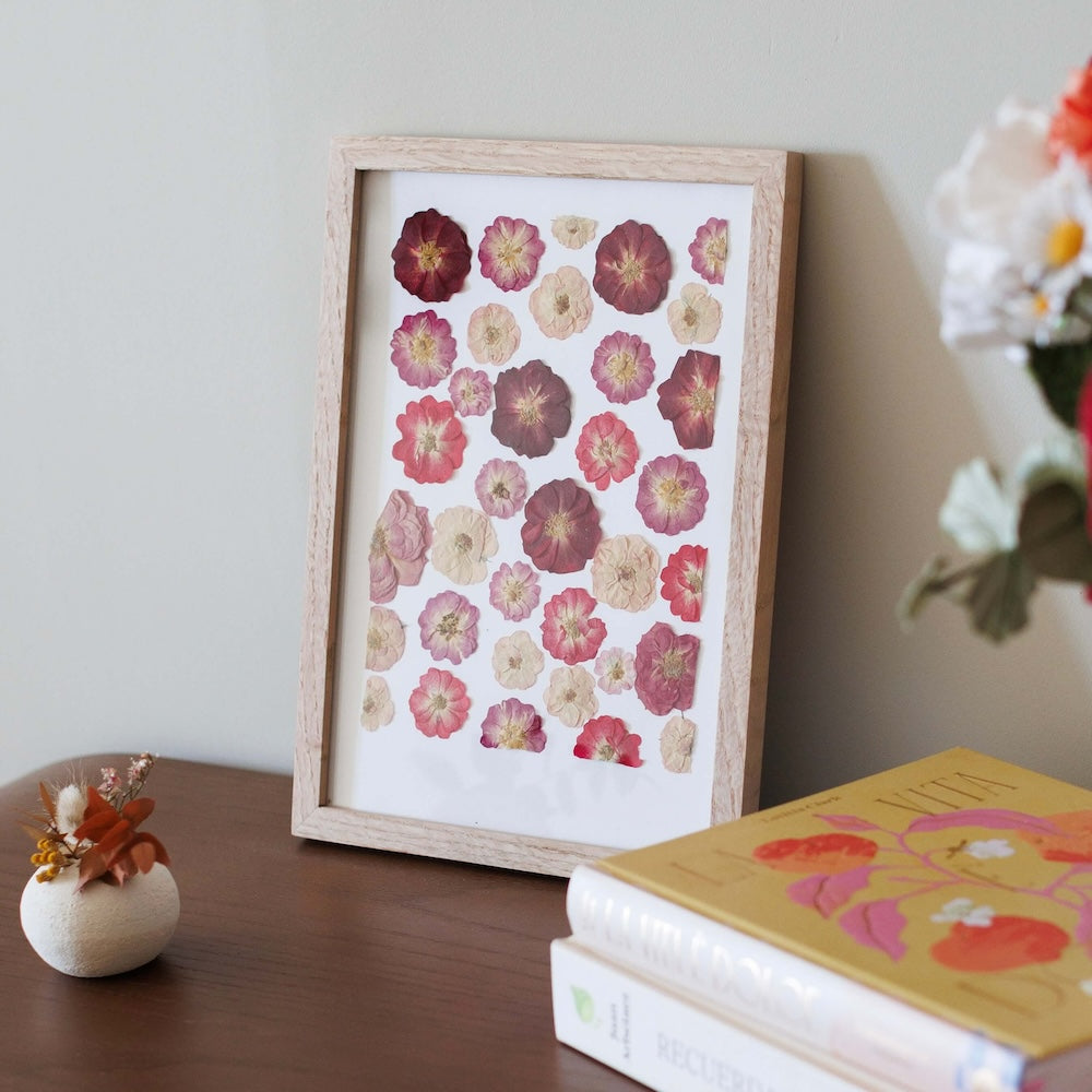 Flowrette Jardin des amoureux herbier fleurs A4