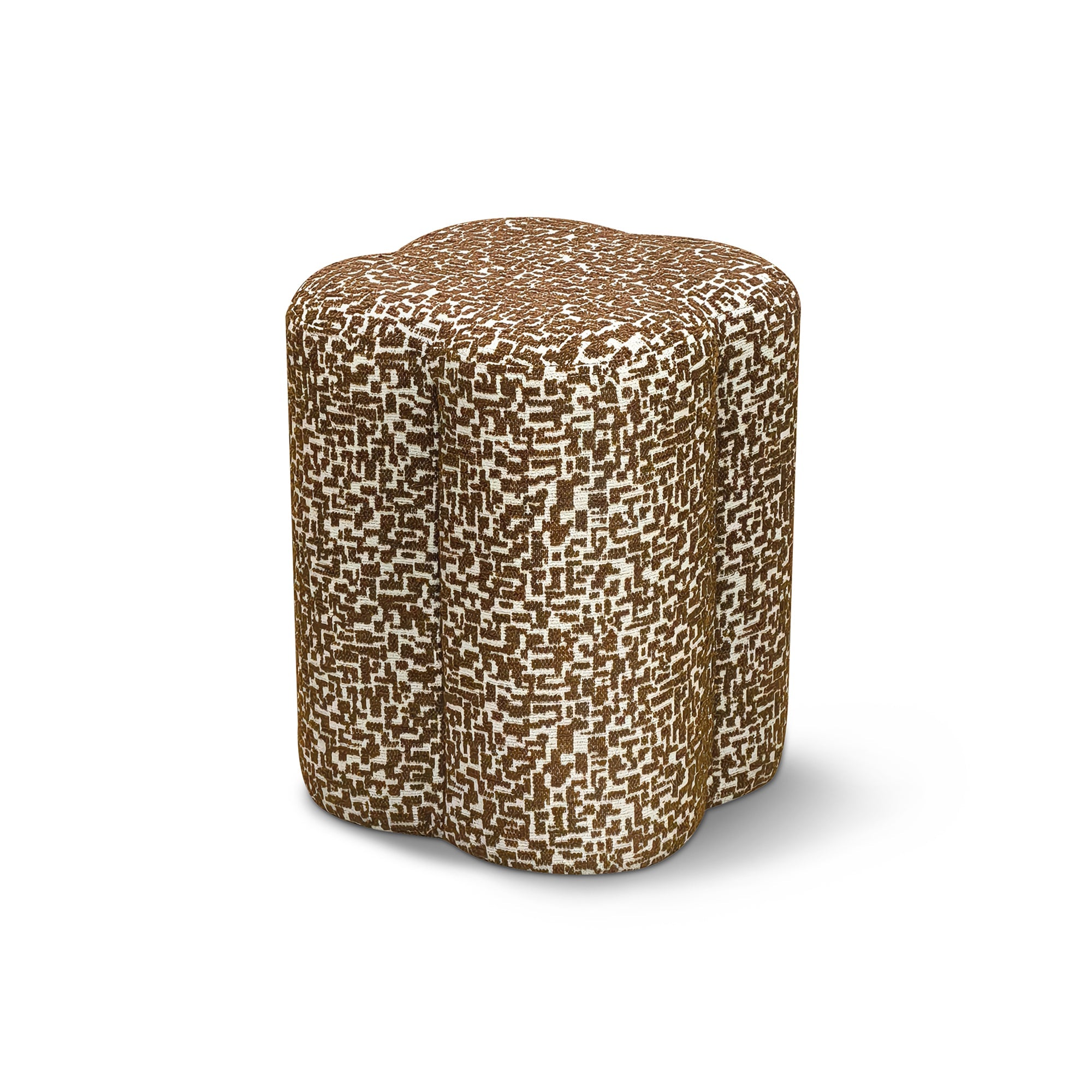 Sia Home Lucky pouf beige à motifs