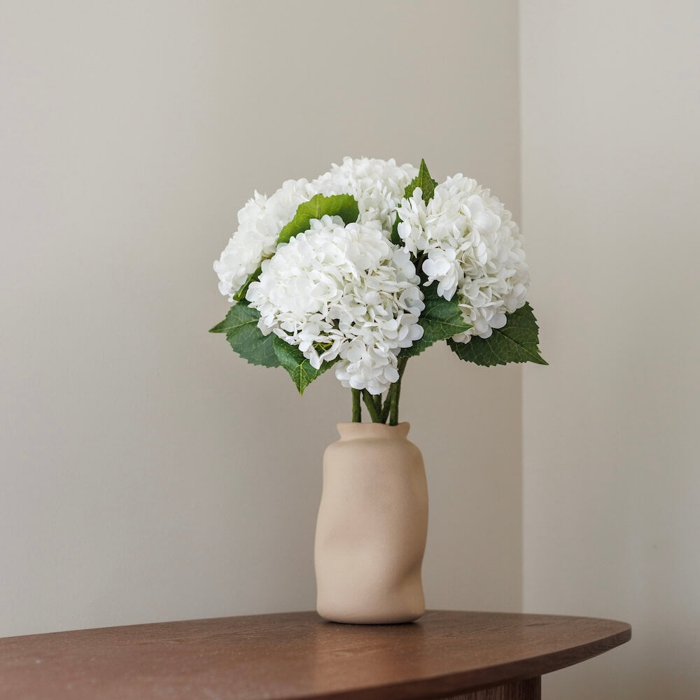Flowrette Fleurs artificielles Hortensia blanc fleur x1