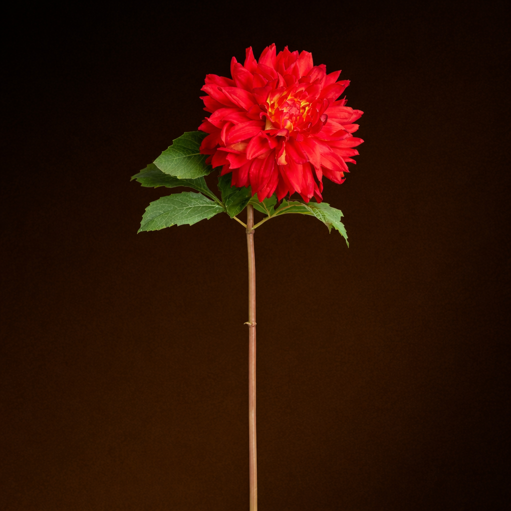 Sia Home Dahlia Premium 70 cm fleur artificielle orange