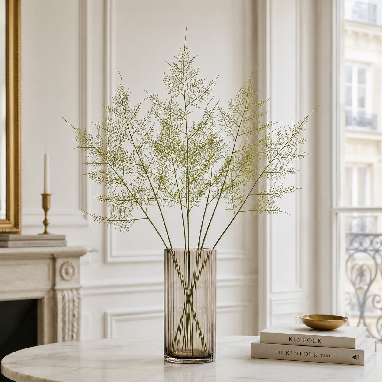 Sia Home Asparagus tige feuillage artificiel vert 62 cm