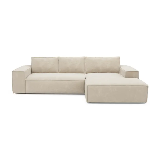 Sia Home Canapés Joan canapé convertible angle droit crème