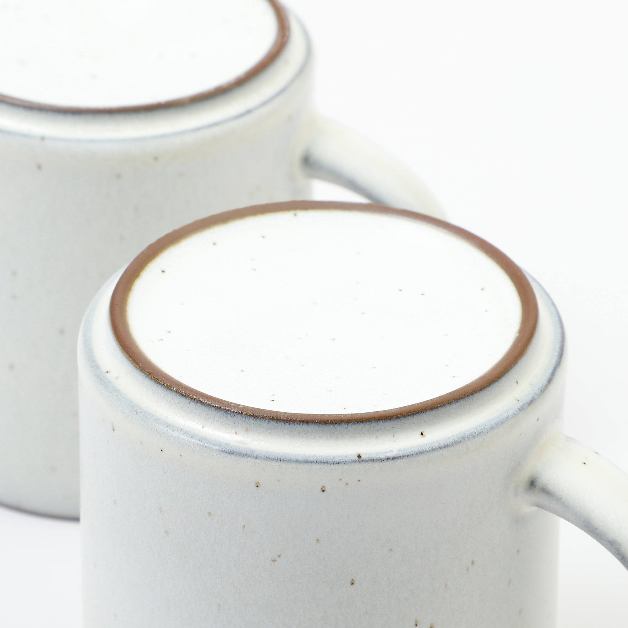 Sia Home Karlstad Service 4 tasses grès blanc 9 cm