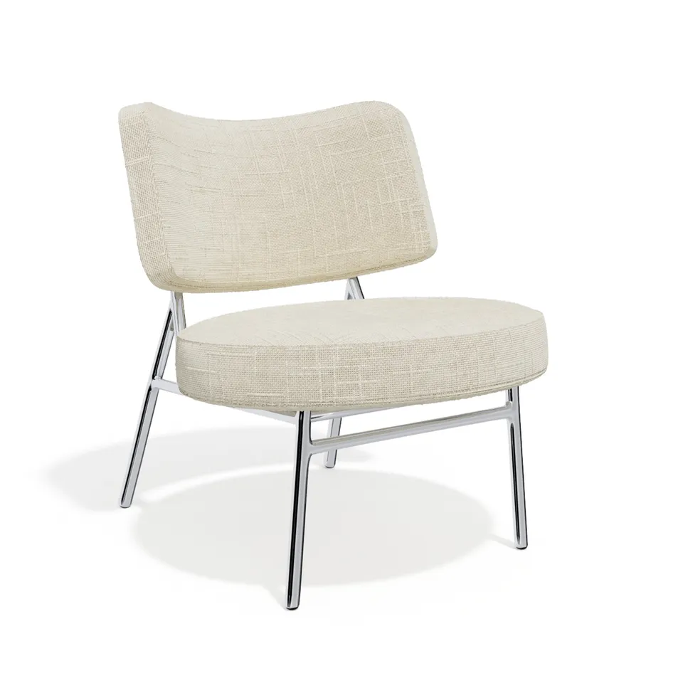 Sia Home Iggy fauteuil tissu petit fauteuil crème 7 coloris