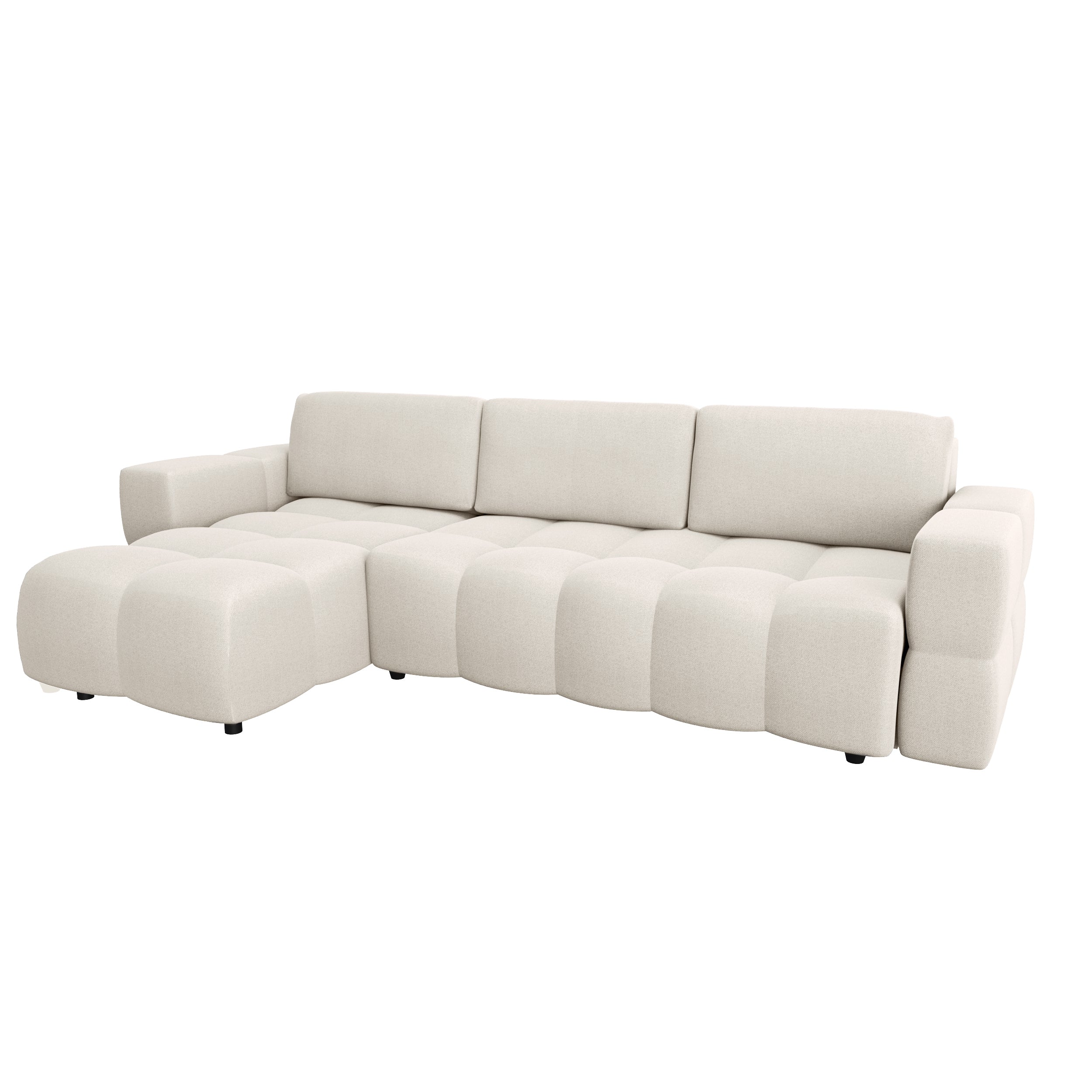 Sia Home Gabriel Canapé Convertible Angle Gauche Crème