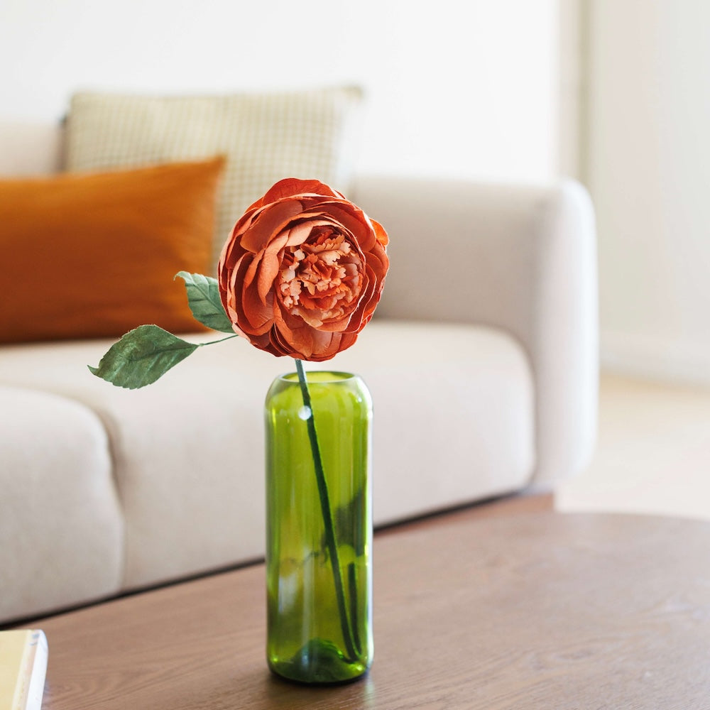 Flowrette Bouton de pivoine papier pêche fleur à l'unité