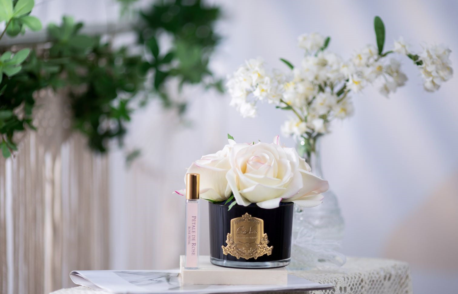 Côte Noire 5 Roses GMRB62 rose blush vase noir