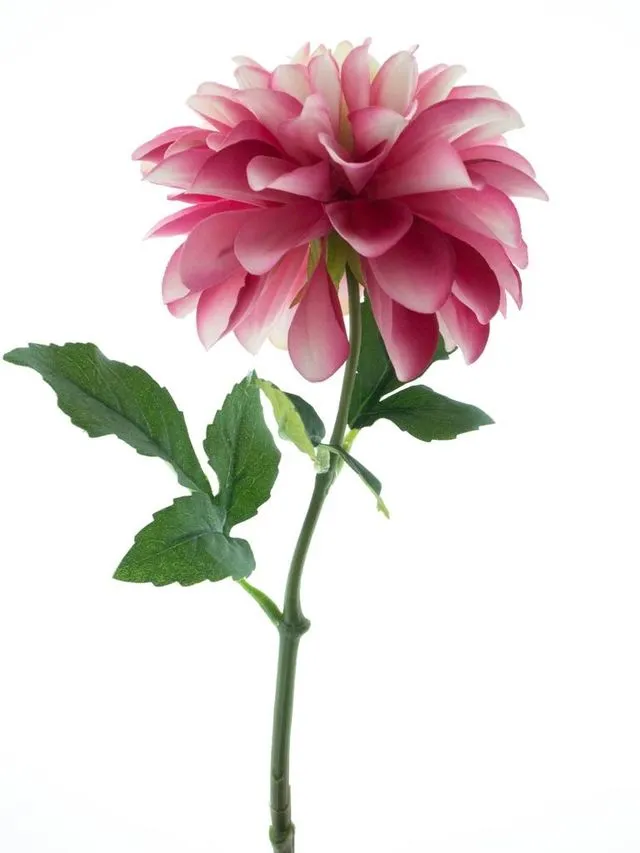 Feuillazur Rungis dahlia artificiel rose 55cm