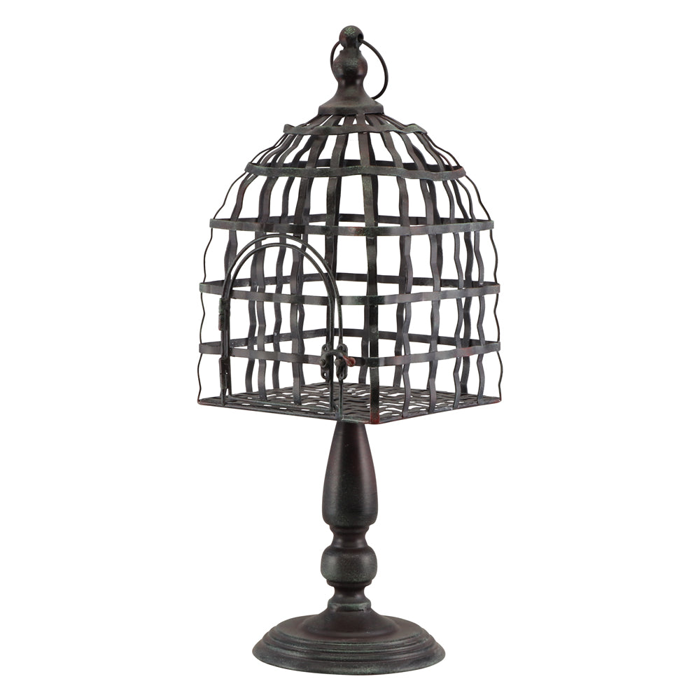 Feuillazur Rungis Cage à oiseaux sur pied noire Halloween