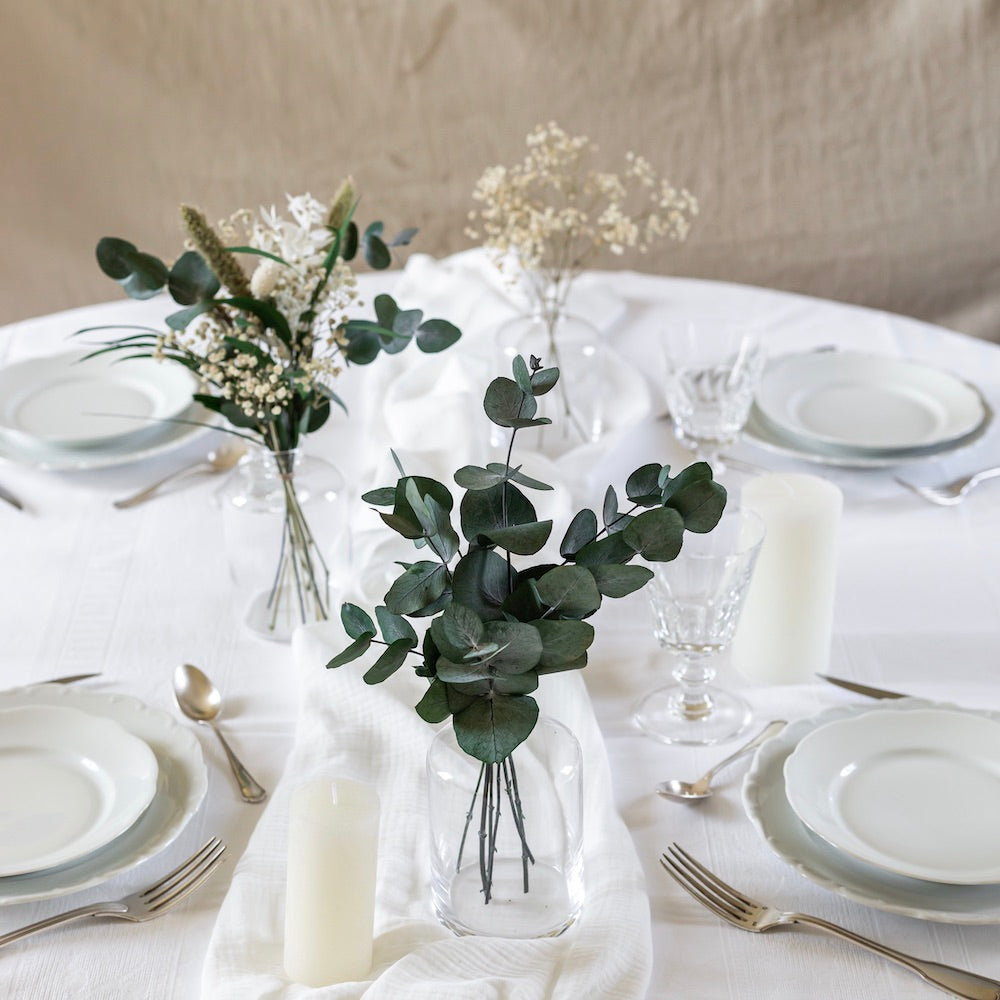 Flowrette Madeleine Centres de table fleurs séchées lot 6 mariage