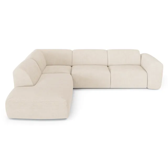 Sia Home Myra canapé grand angle gauche crème