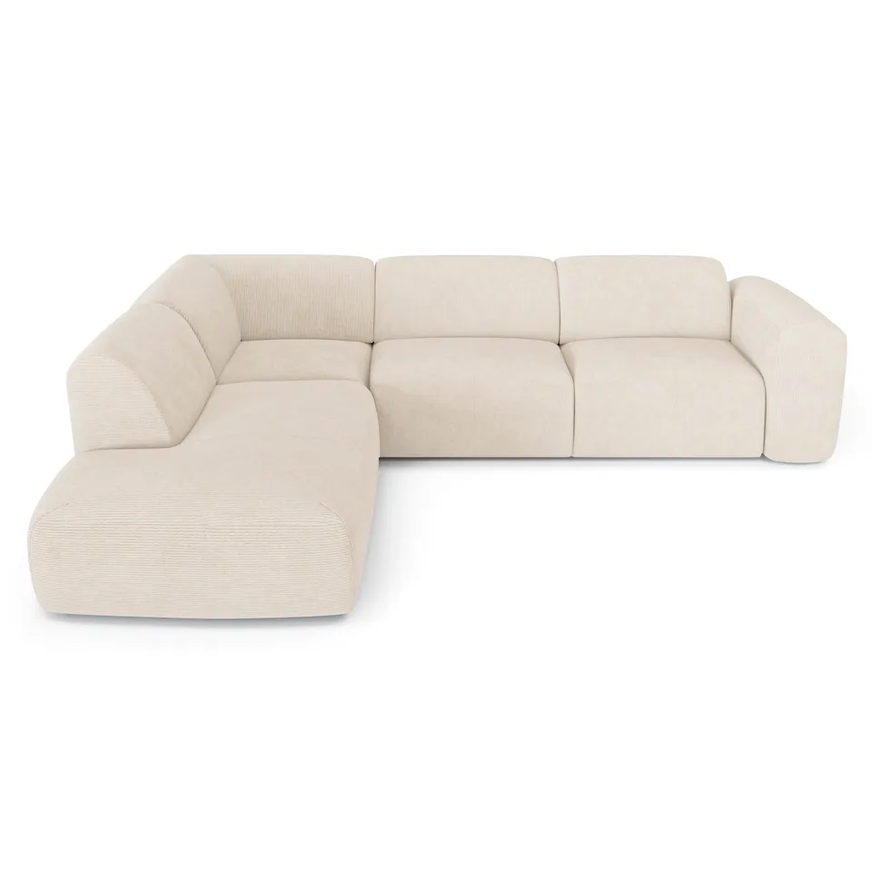 Sia Home Myra canapé grand angle gauche crème