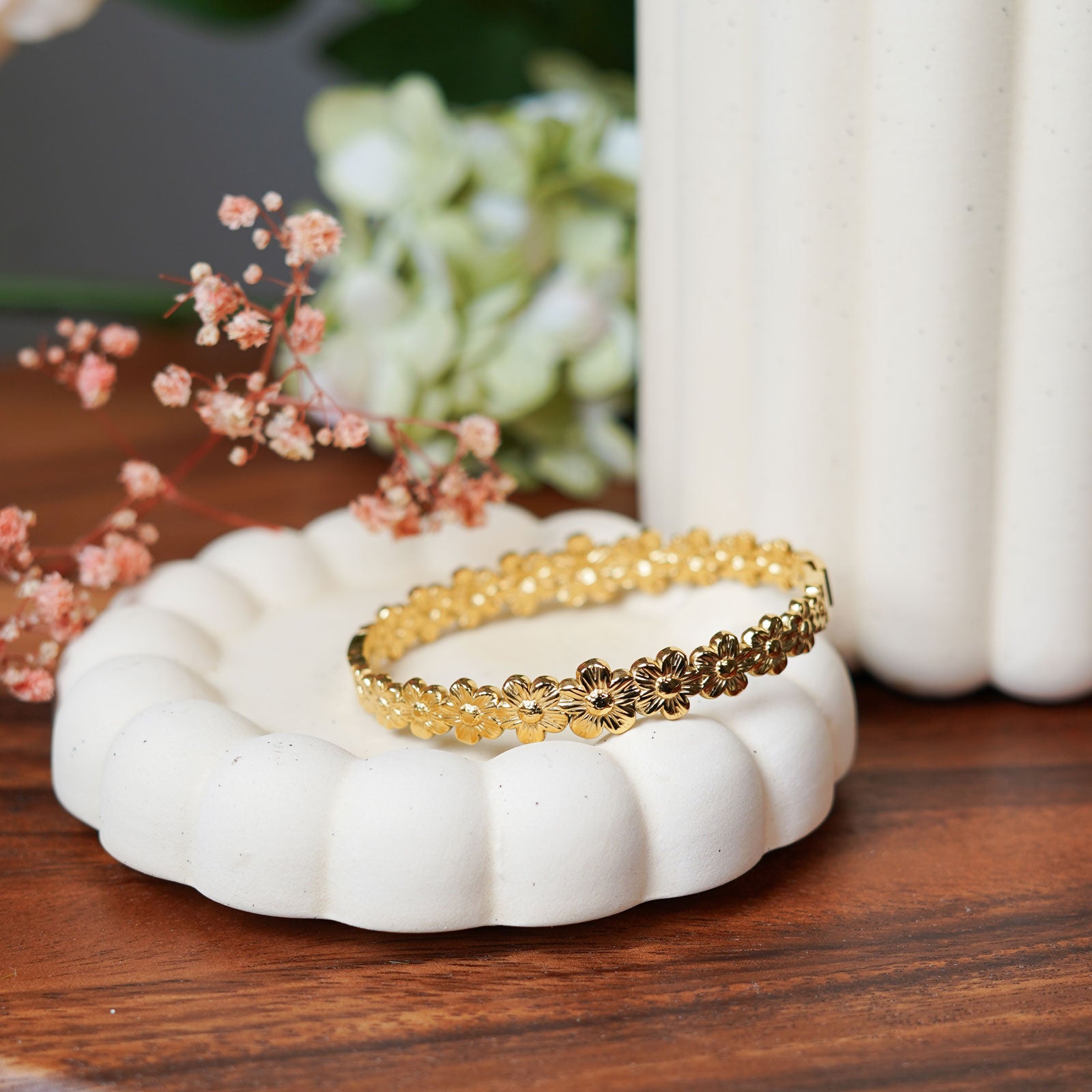 Flowrette Marguerite bracelet floral femme intemporel