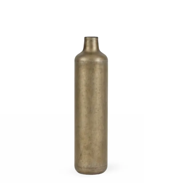 Sia Eris Vase métal doré 63 cm fleurs séchées