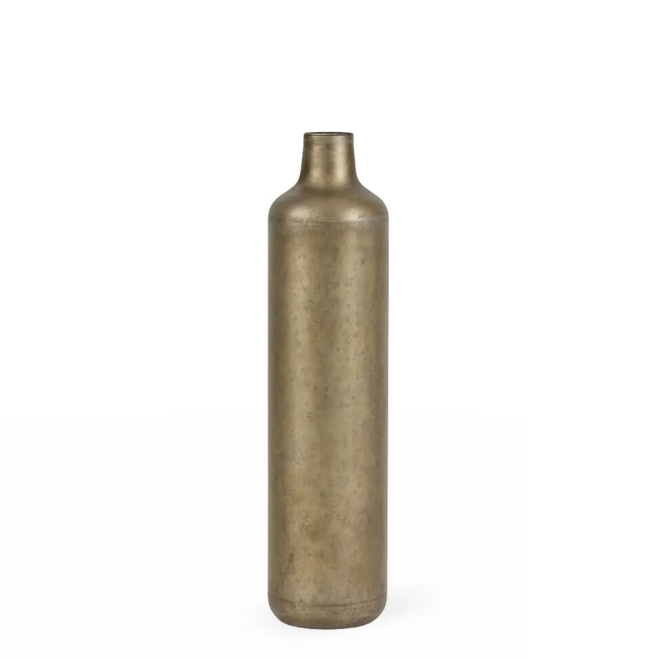 Sia Eris Vase métal doré 63 cm fleurs séchées