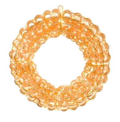 Feuillazur Rungis Boule lumineuse déco 58cm blanc intérieur