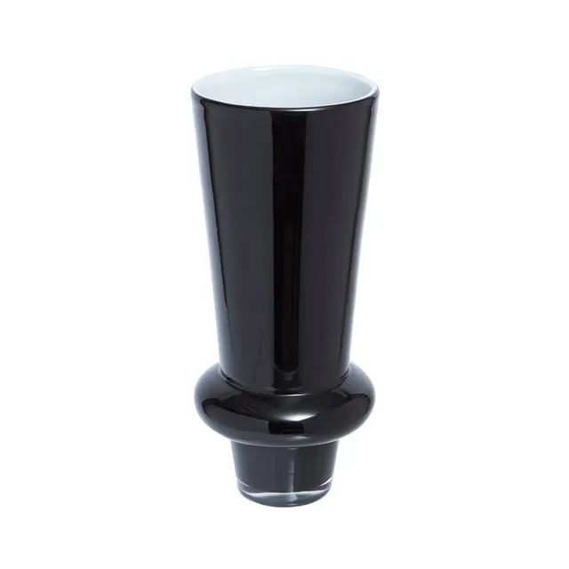 Sia Home Vase Solly Petit Format verre noir 25,5 cm
