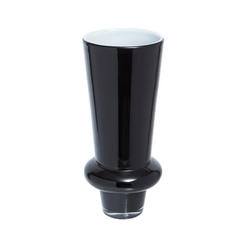 Sia Home Vase Solly Petit Format verre noir 25,5 cm
