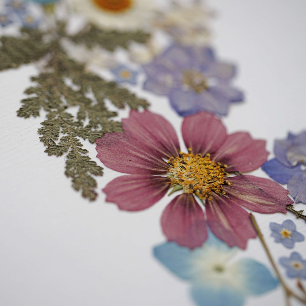 Flowrette Souffle du Vent herbier fleurs séchées A4