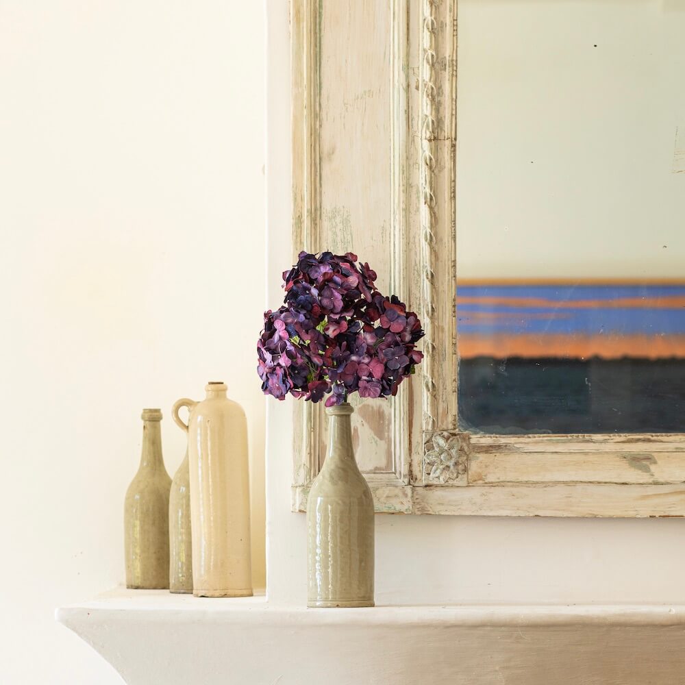 Flowrette Hortensia violet intense fleur papier x1