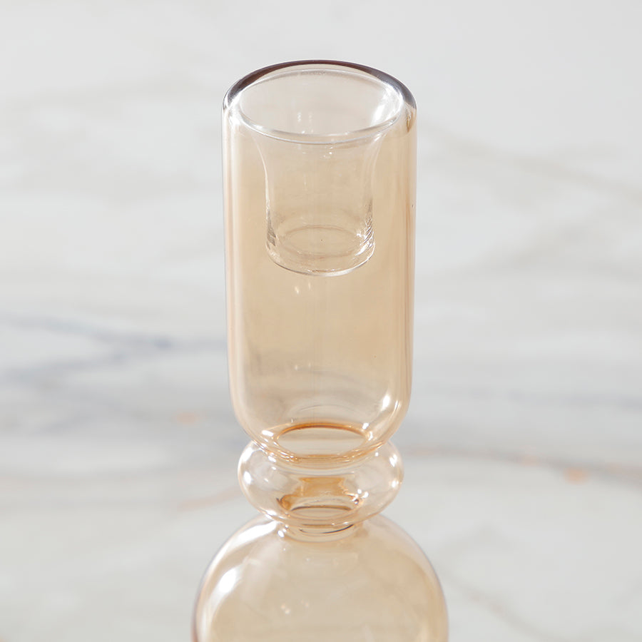 Sia Home Sunrise bougeoir verre orange 31 cm