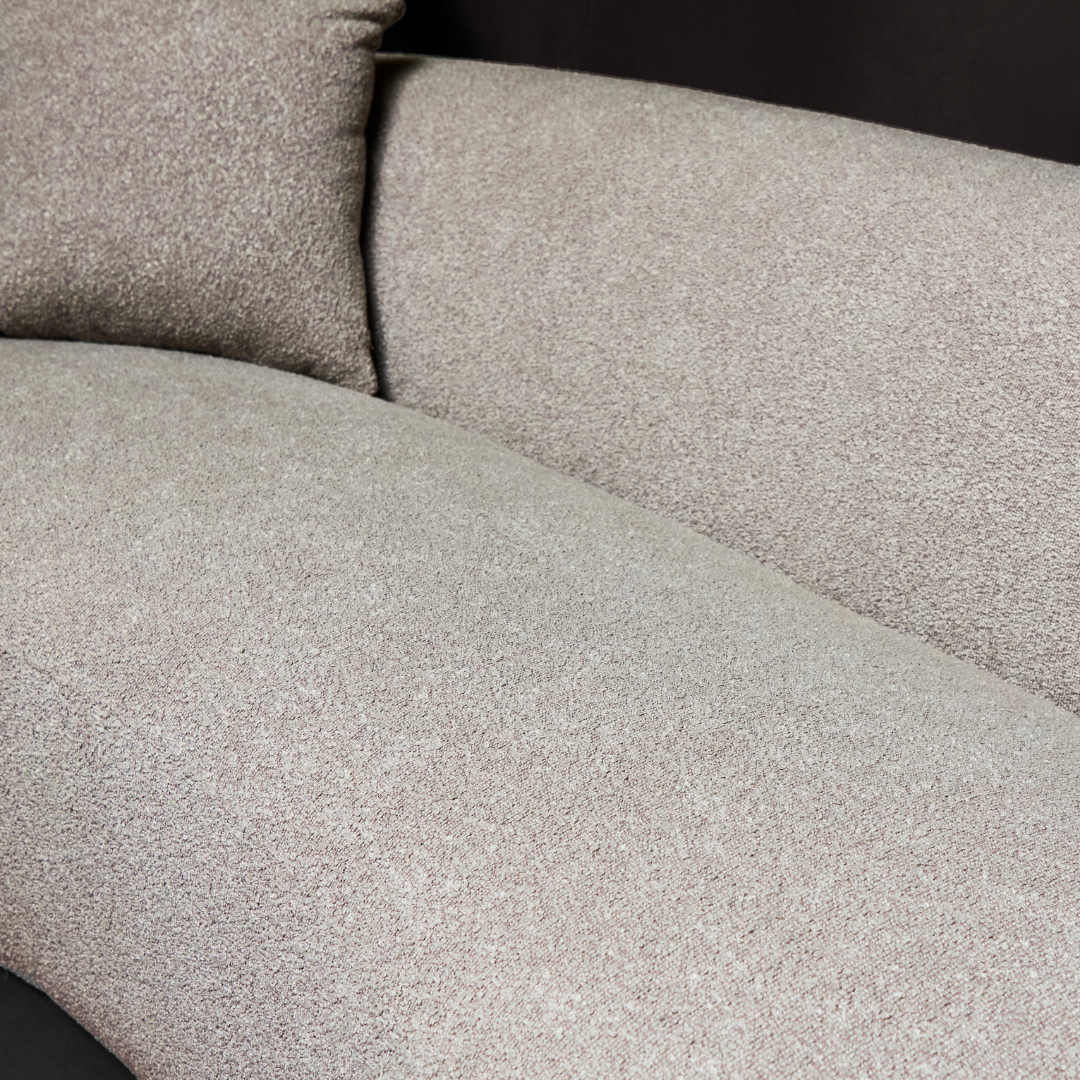 Sia Home Céline canapé droit beige courbes arrondies