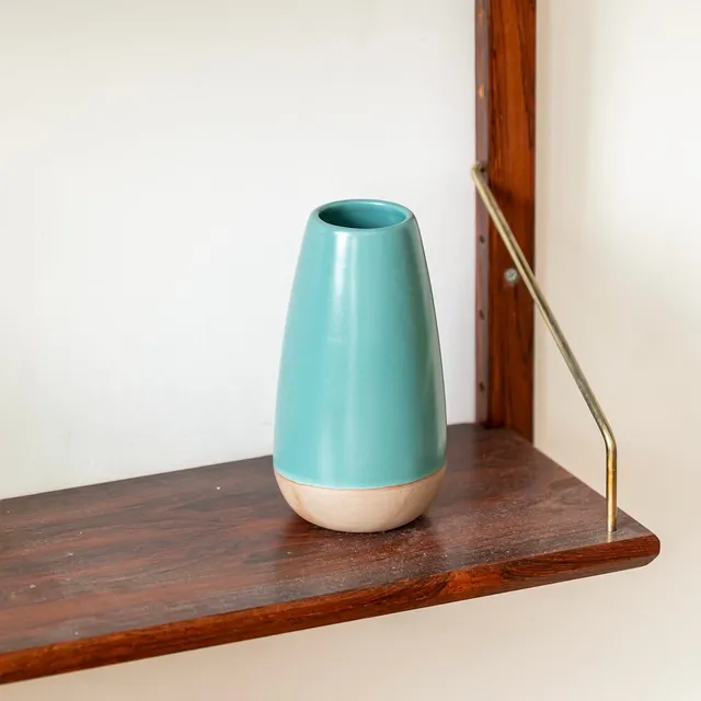 Flowrette Harmony vase céramique grès Lagon bouquet S
