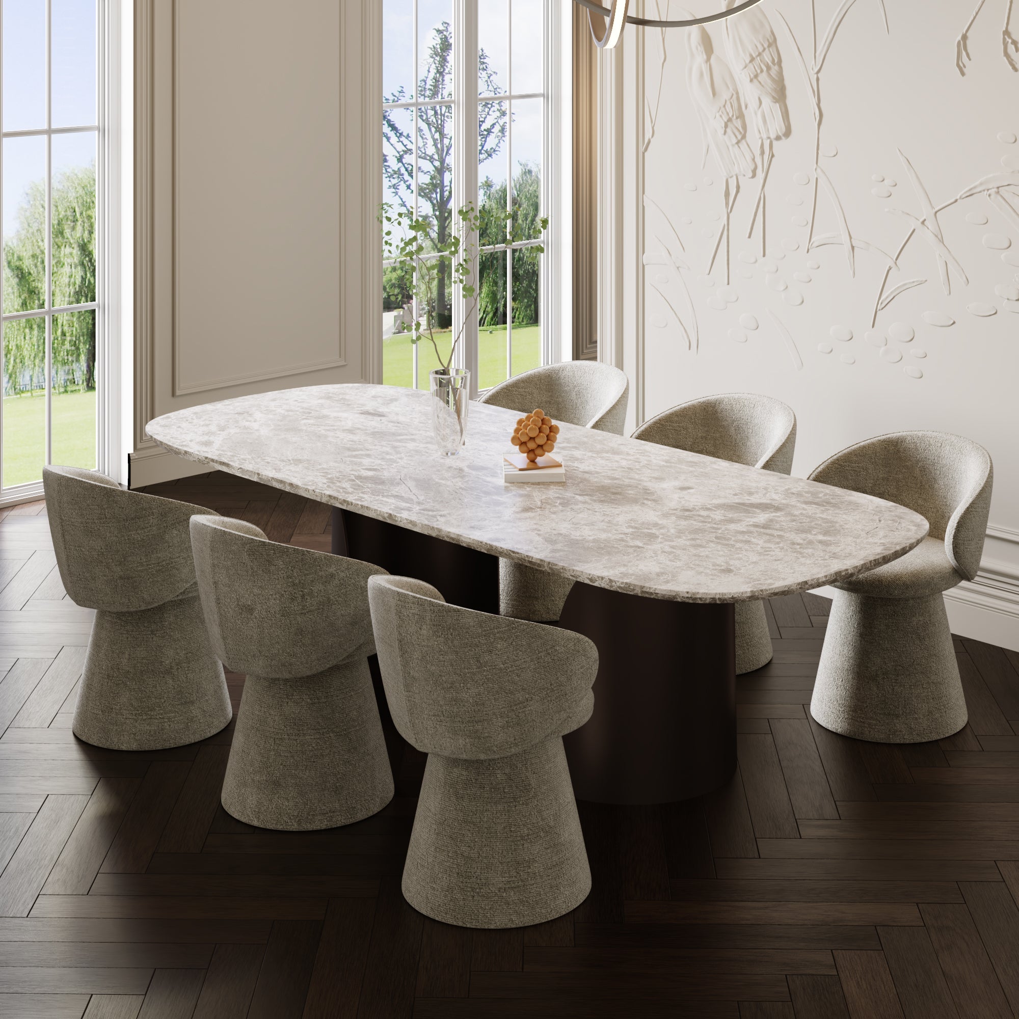 Sia Home Flare fauteuil enveloppant taupe