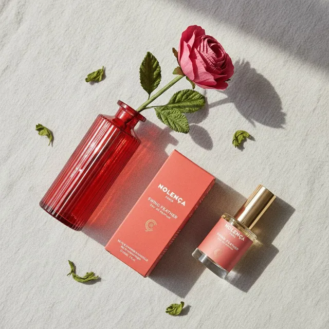 Flowrette Swing Feather duo fleur parfumée fuchsia