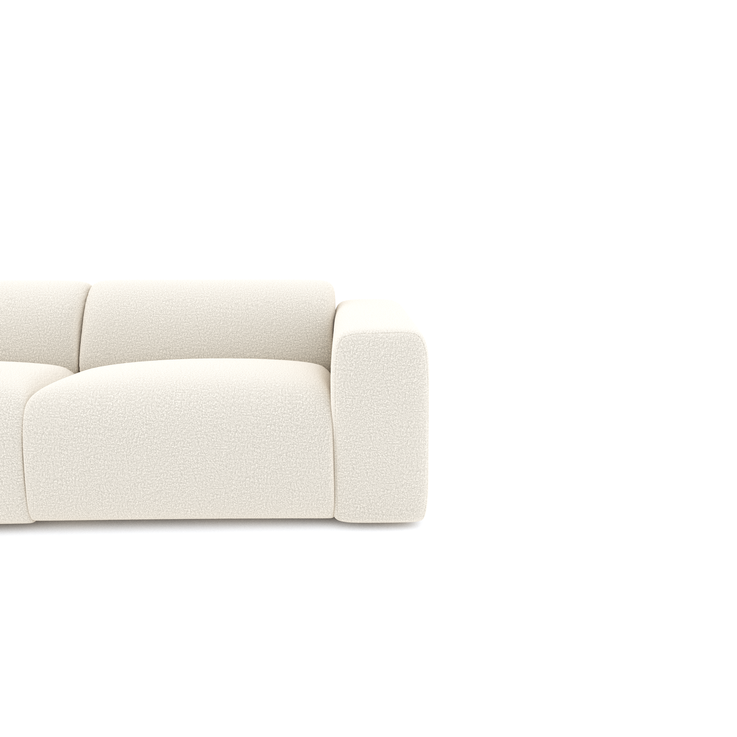Sia Home Myra grand angle gauche canapé taupe 5 places
