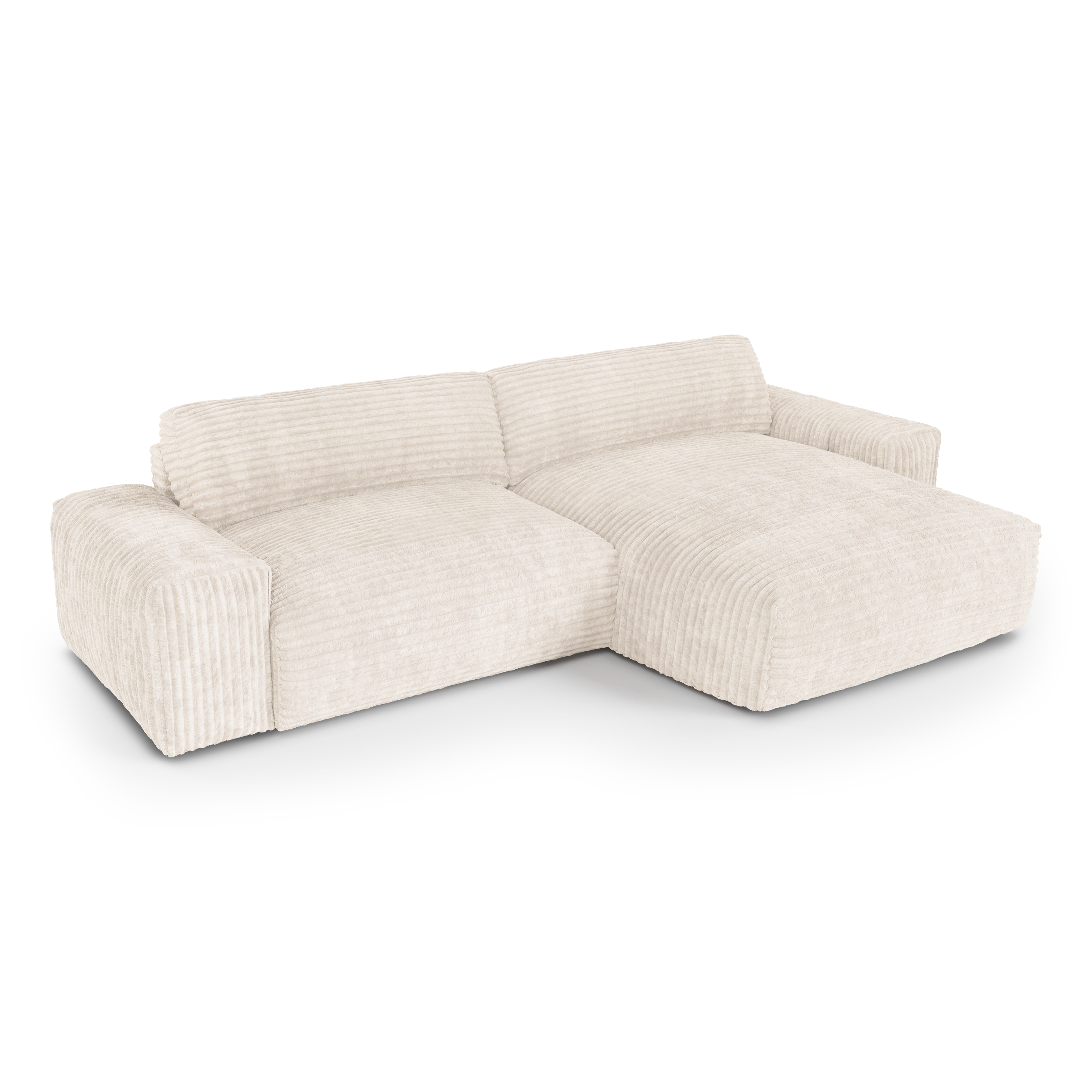 Sia Home Bliss canapé angle droit crème tissu confort