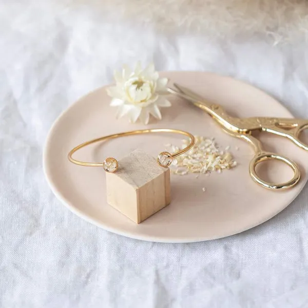 Flowrette DIY Kit bracelet fleurs séchées blanc