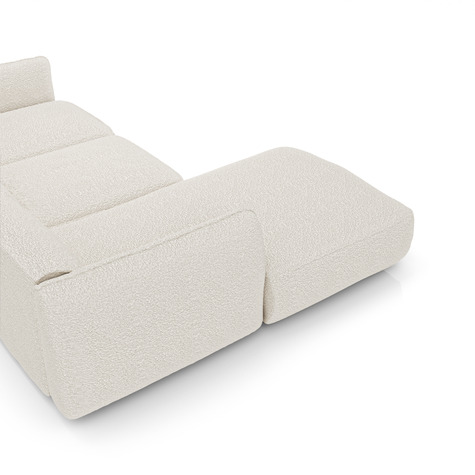 Sia Home Livia canapé d'angle gauche crème 5 places