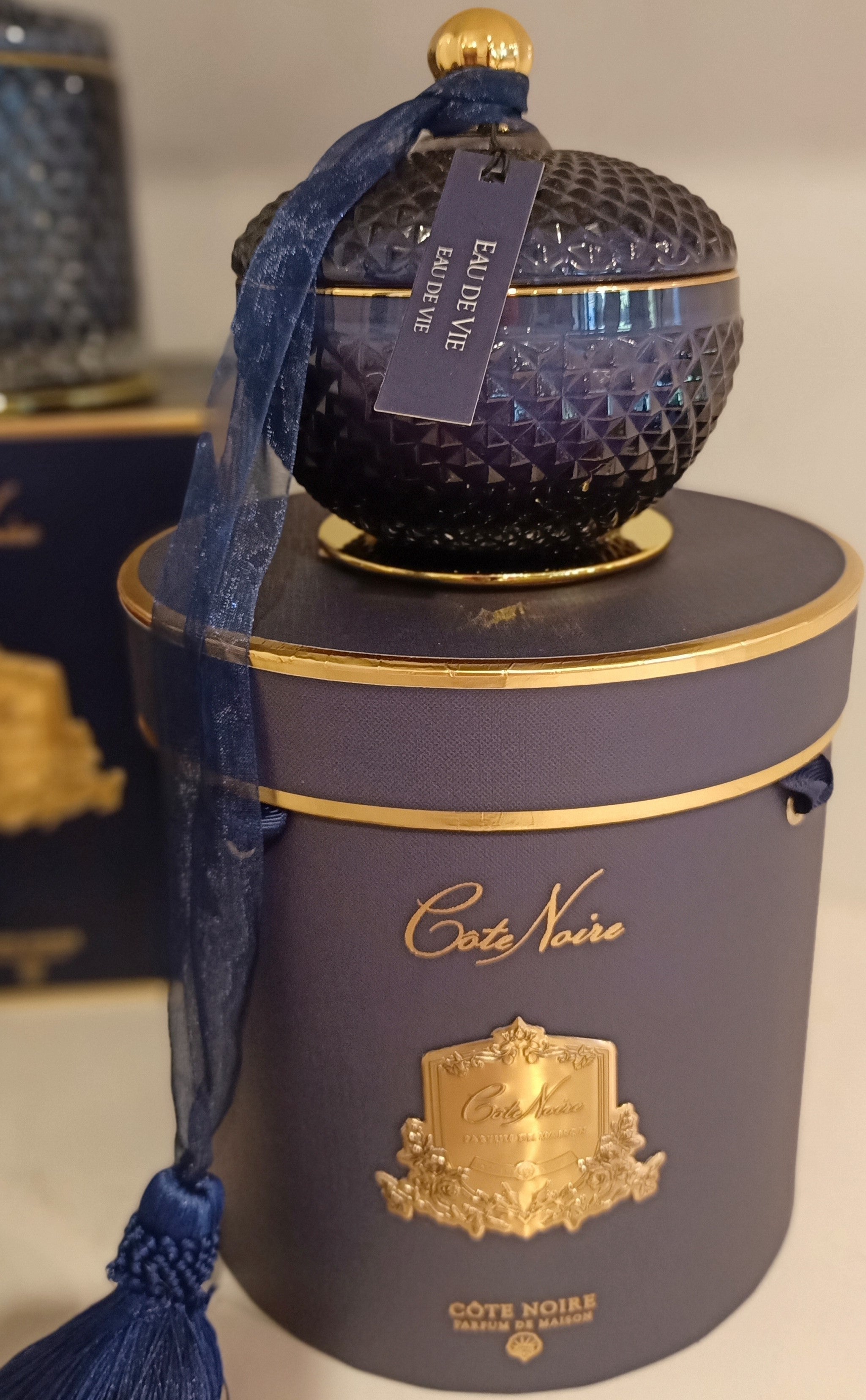 Côte Noire Art Deco Candles GML30006 bougie navy 300g