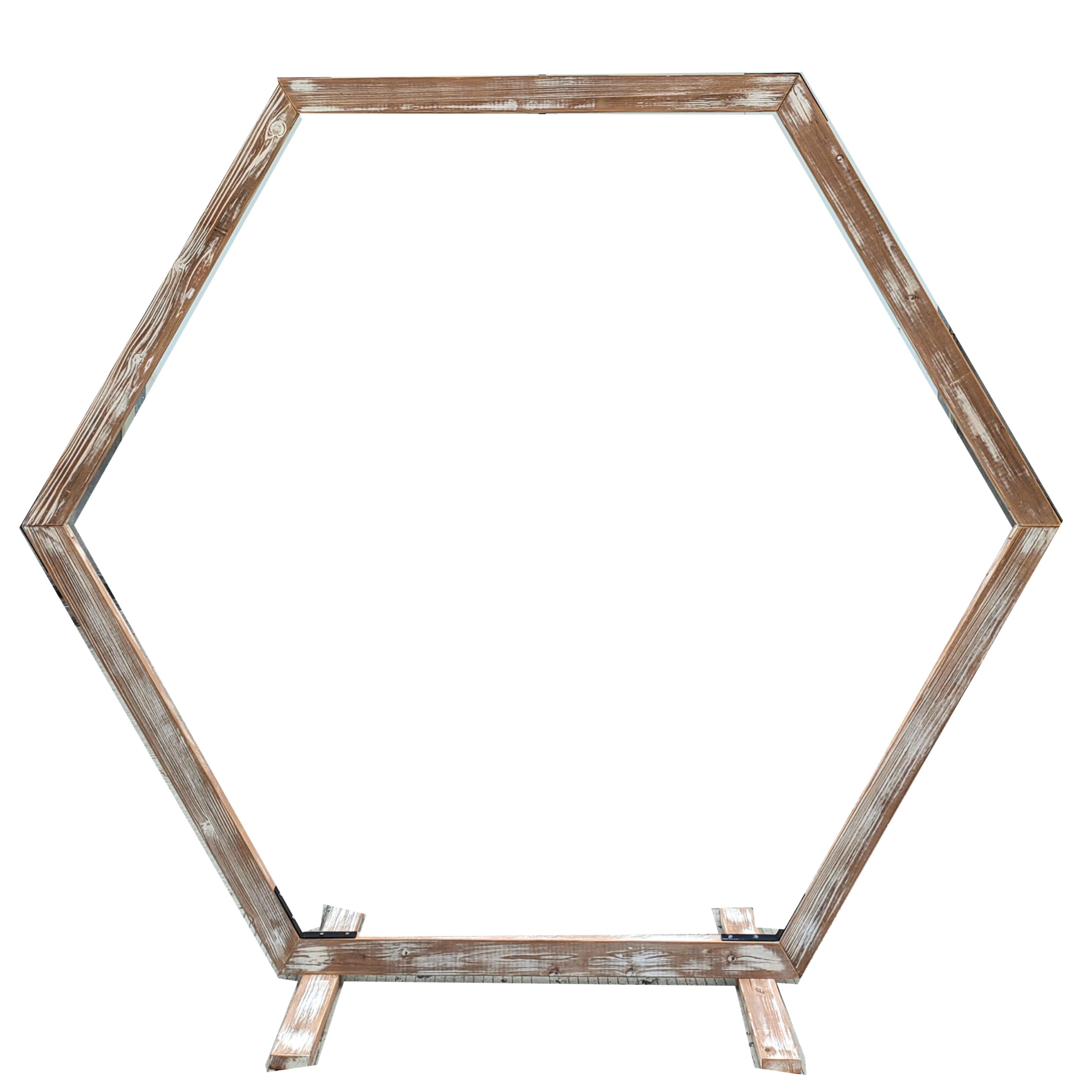 Feuillazur Rungis Hexagone décoratif arche bois mariage