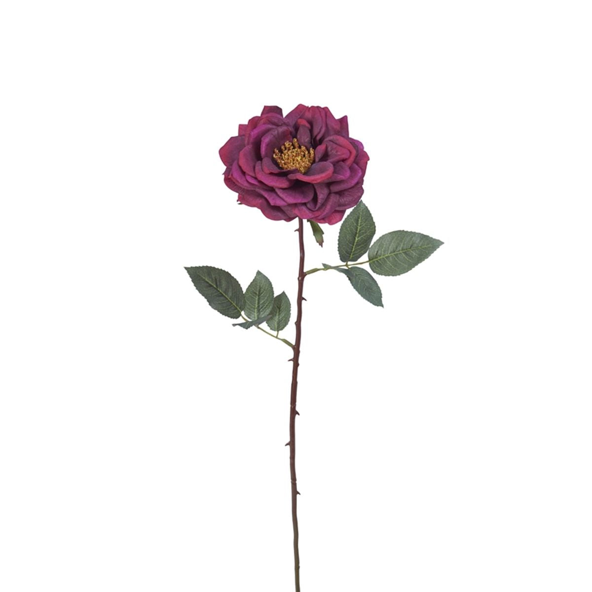 Sia Sophie tige rose artificielle ouverte 64cm blanc