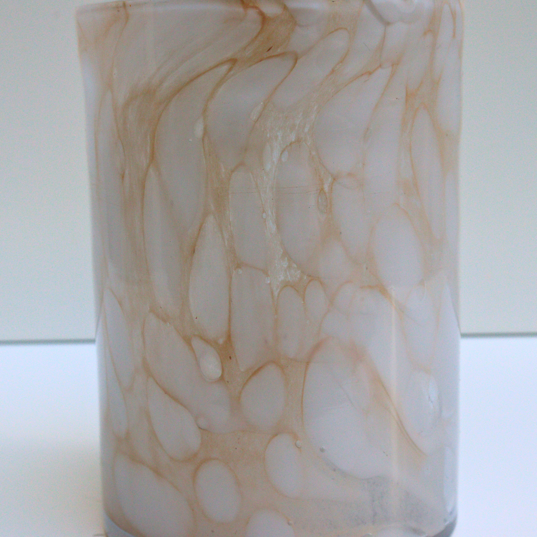 Ateliers Ouchamp Cadeaux Vase Écaille verre blanc 14 cm