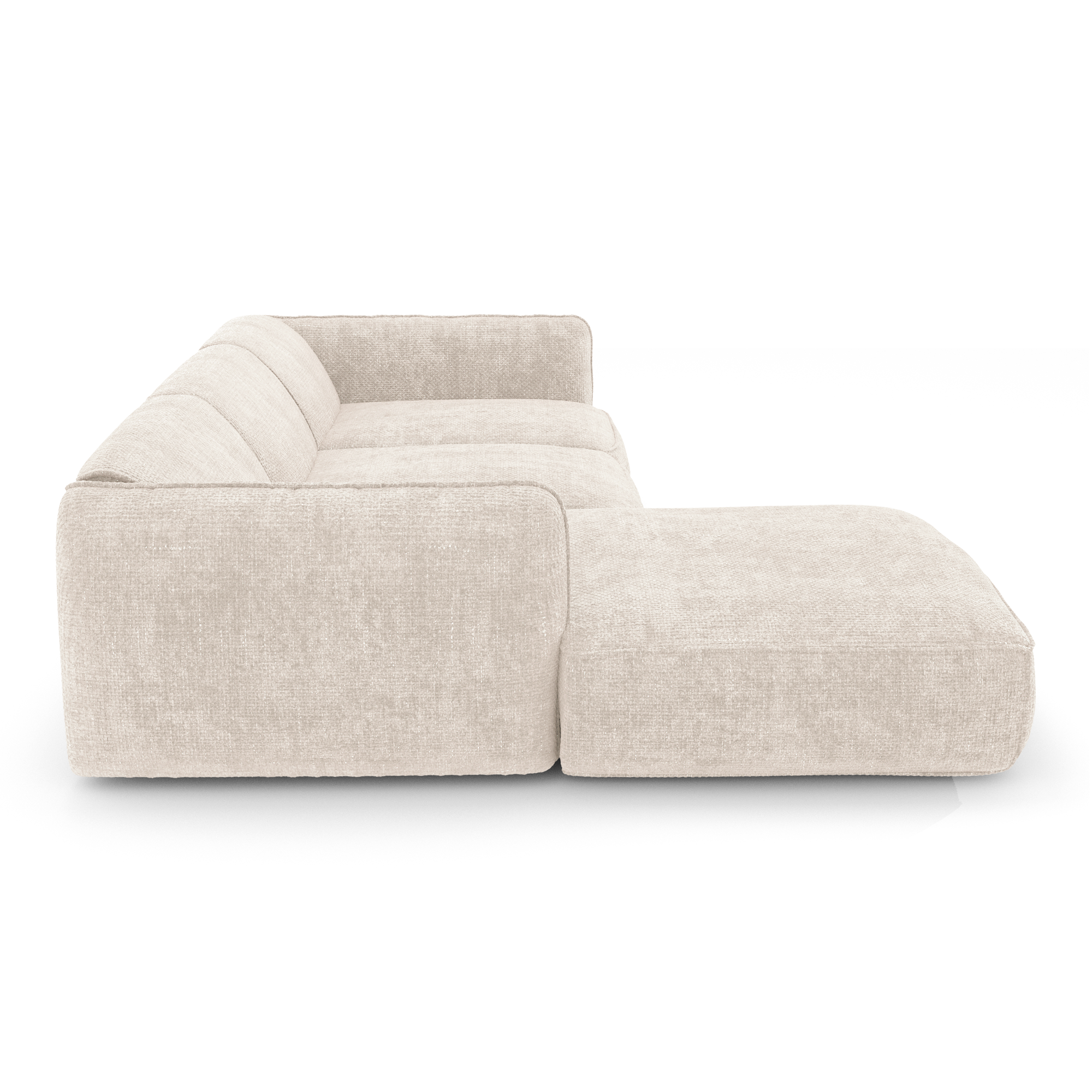 Sia Home Livia canapé d'angle gauche crème arrondi