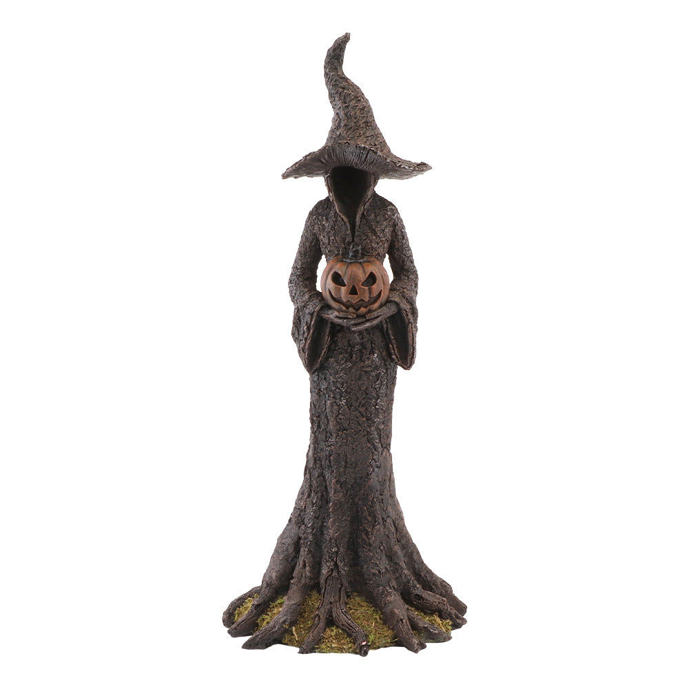 Feuillazur Rungis Statue sorcière forêt déco Halloween