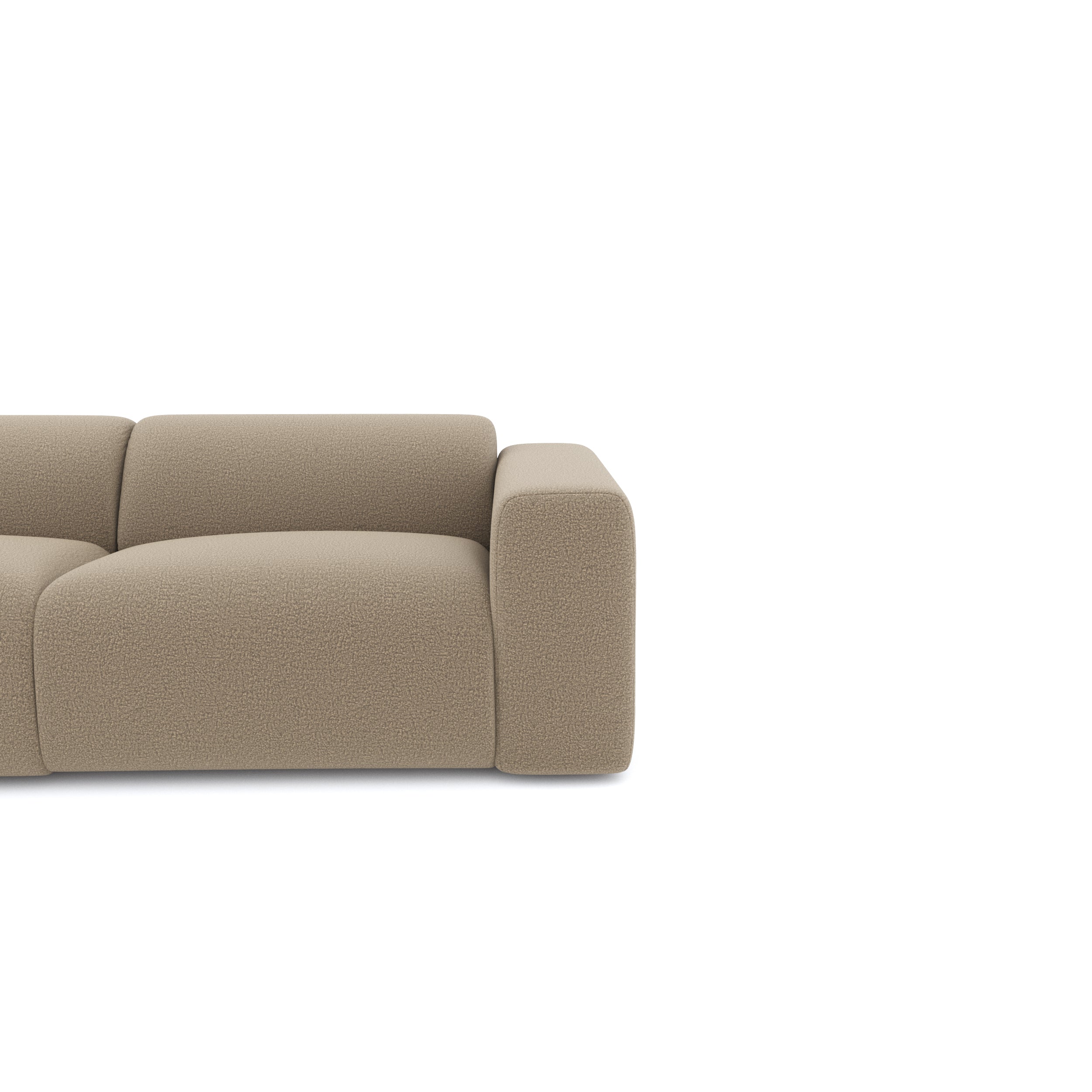 Sia Home Myra grand angle gauche canapé taupe 5 places