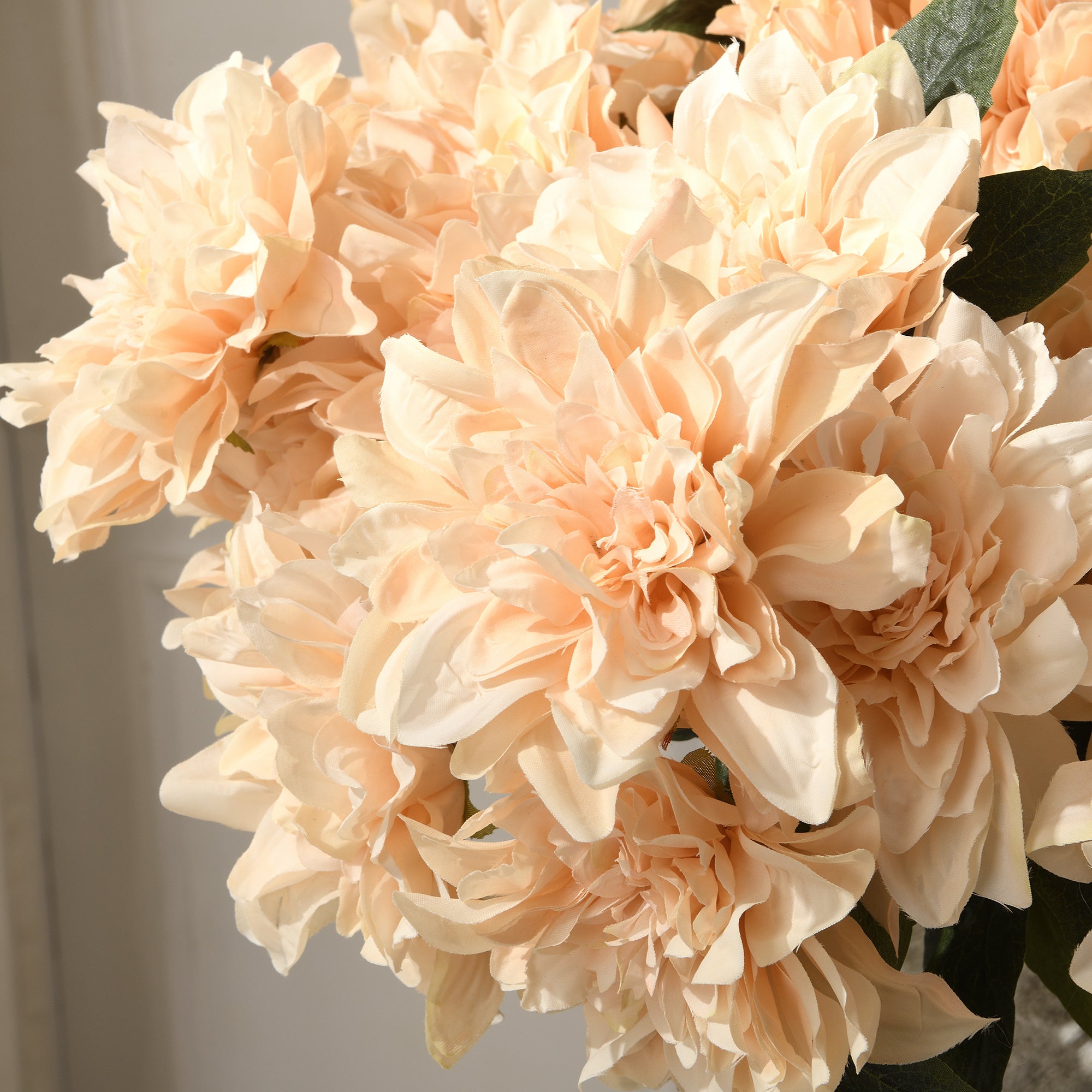 Sia Dahlia tige fleur artificielle 45 cm crème