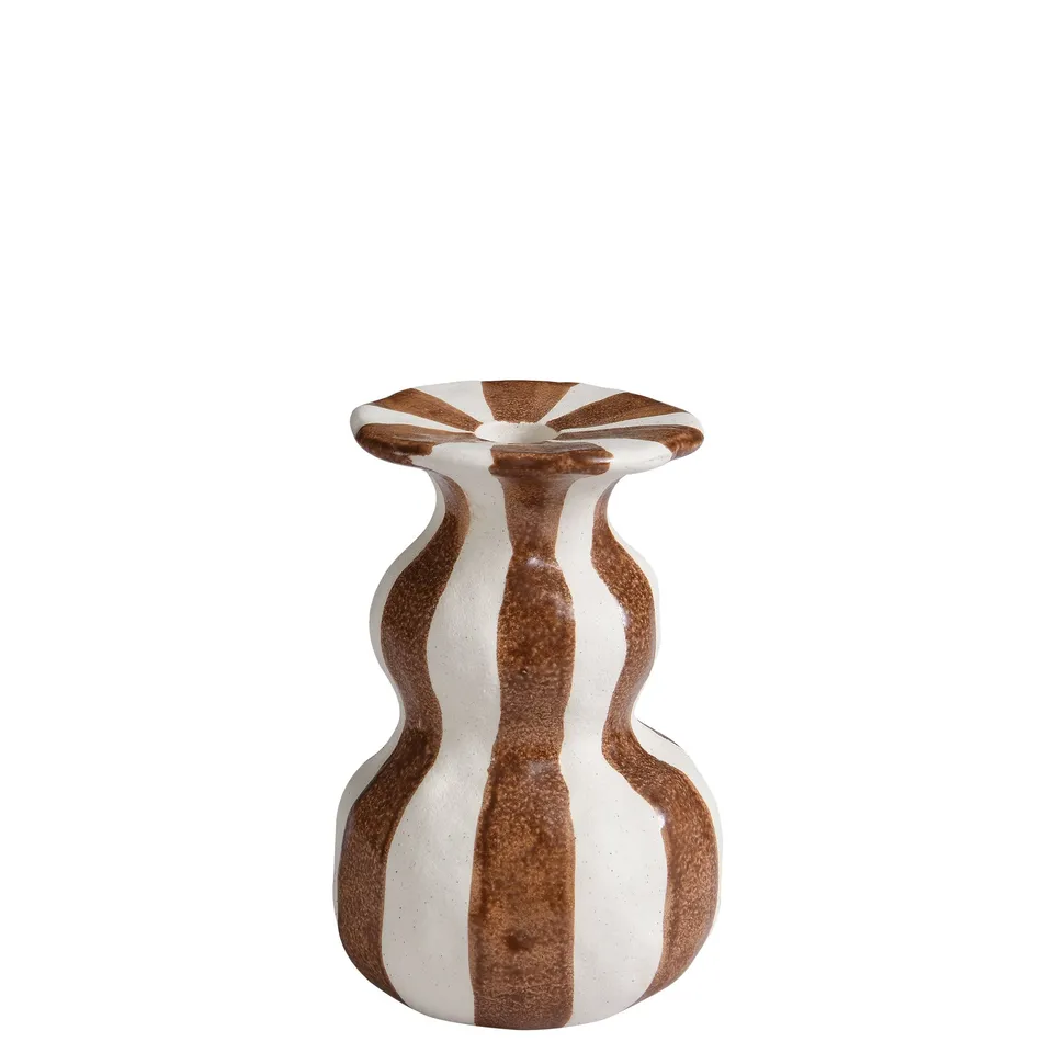 Sia Home Rivage bougeoir céramique marron 16 cm