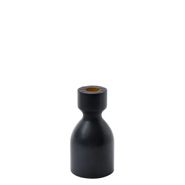 Sia Home Elya Bougeoir bois noir 13 cm
