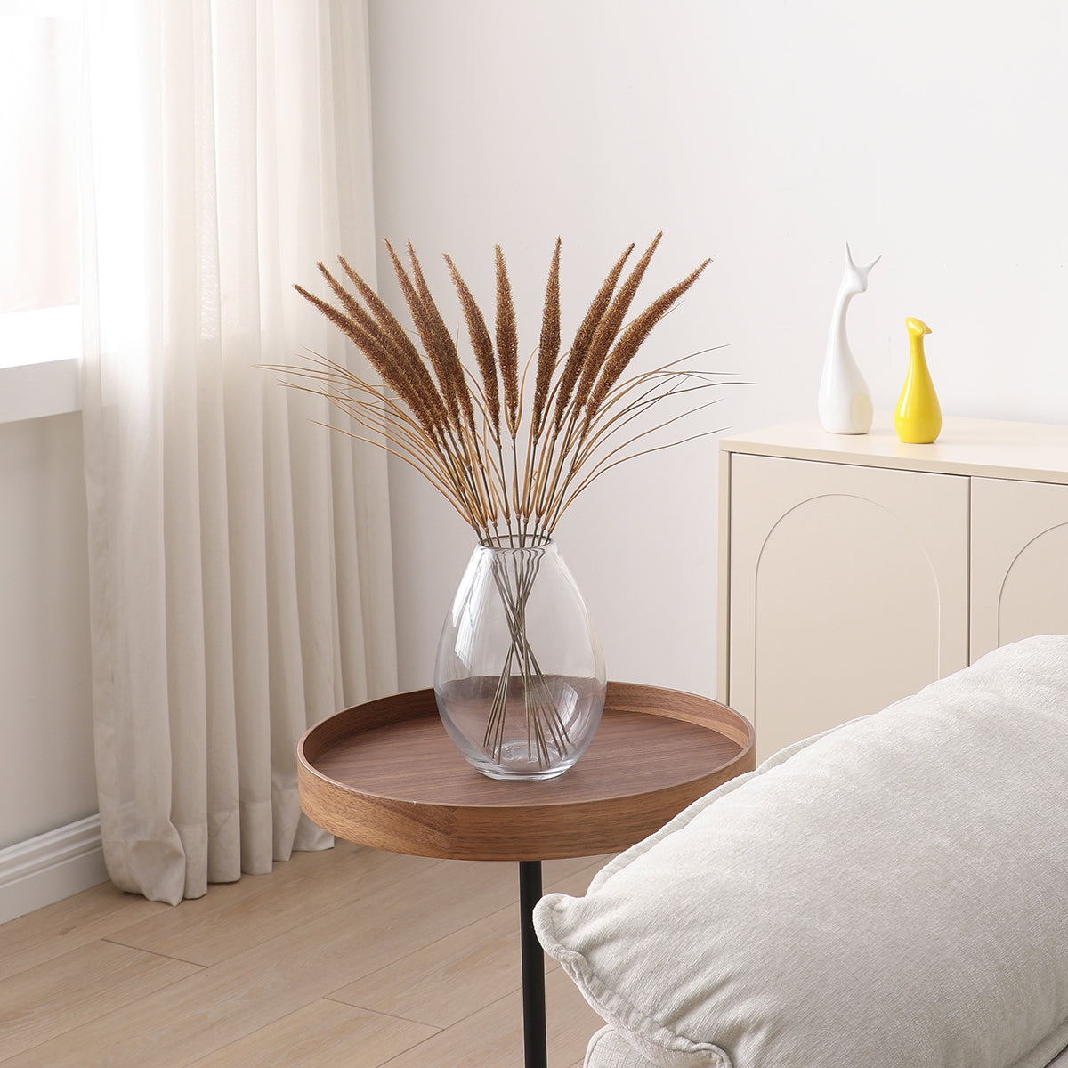 Sia Home Bouquet de Pampa 12 tiges 50 cm bouquet marron
