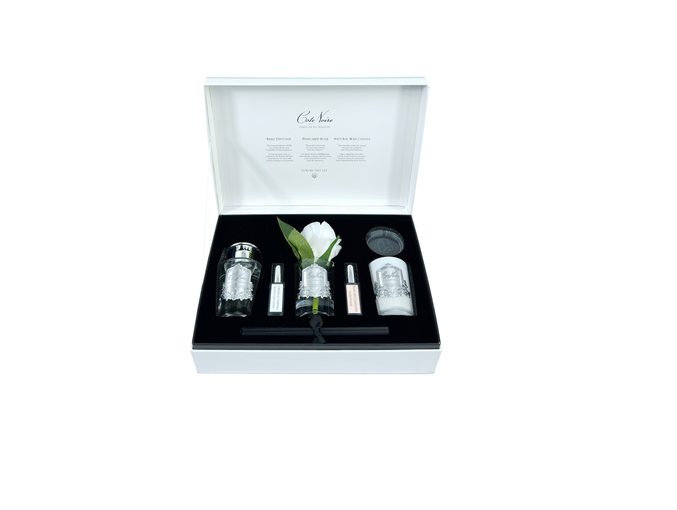 Côte Noire Gift Packs GP05 coffret rose Cashmere bougie