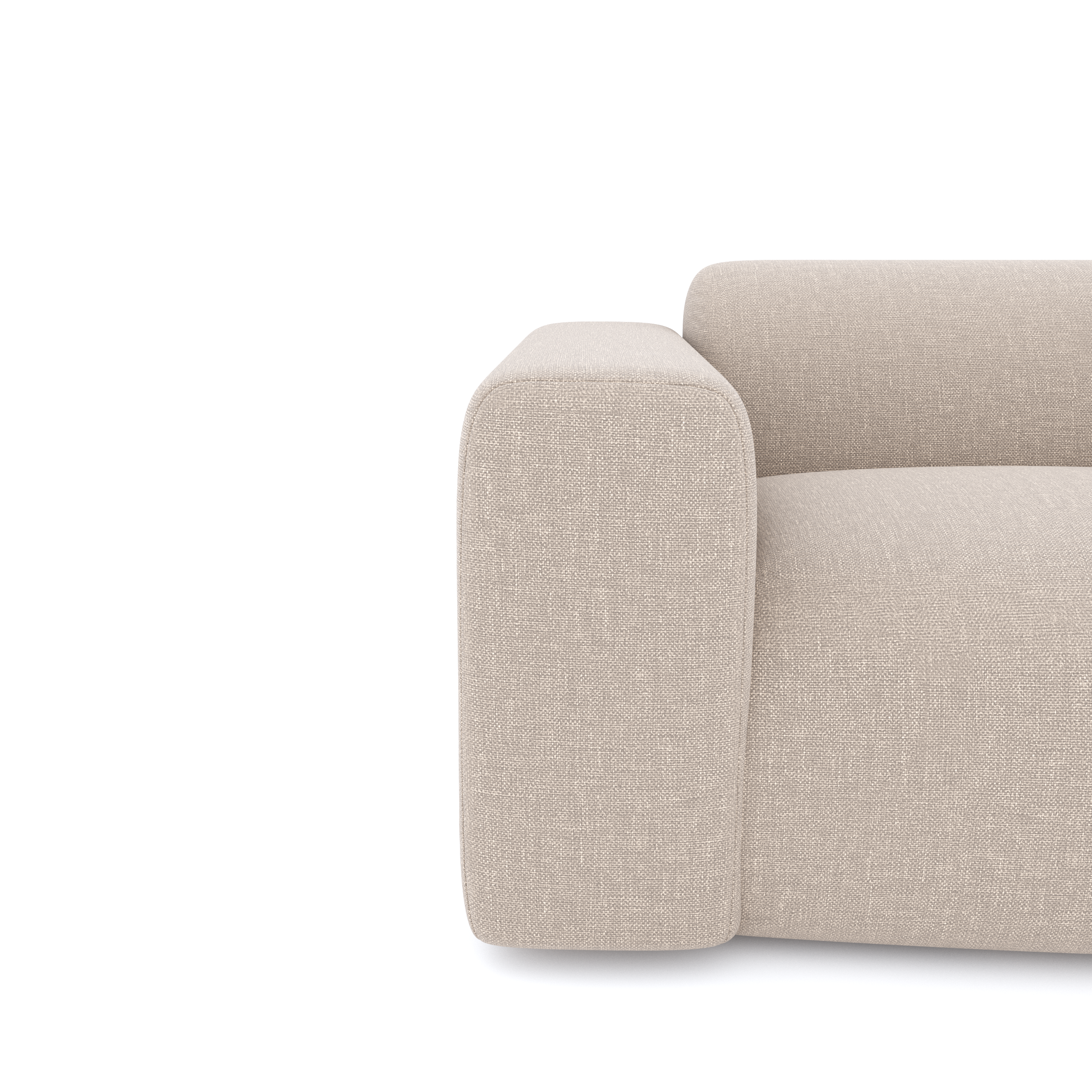 Sia Home Myra fauteuil beige assise généreuse tissu