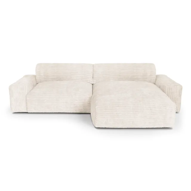 Sia Home Bliss canapé angle droit crème tissu confort